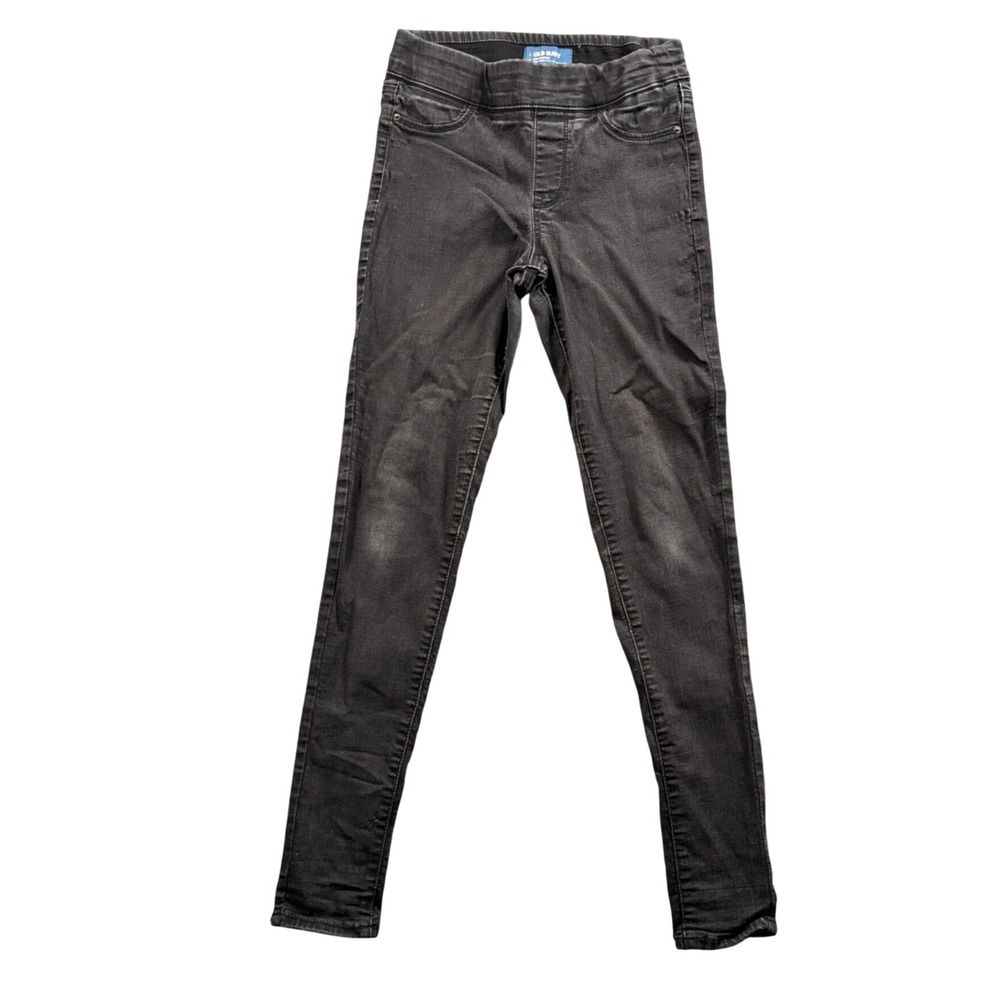 Y2K Old Navy Rockstar Jeggings Women's 4 Black Pull On Skinny Stretch Jeans